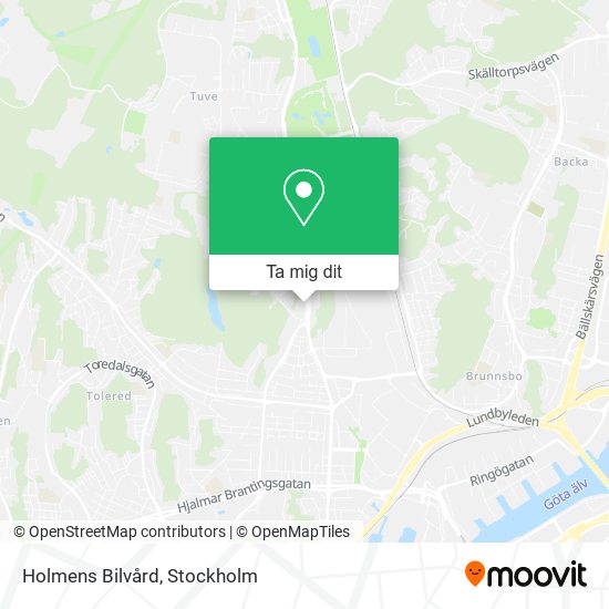 Holmens Bilvård karta