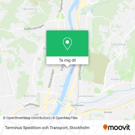 Terminus Spedition och Transport karta