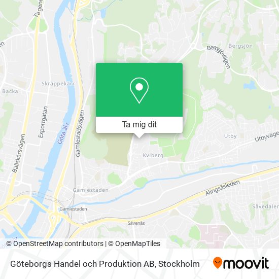 Göteborgs Handel och Produktion AB karta