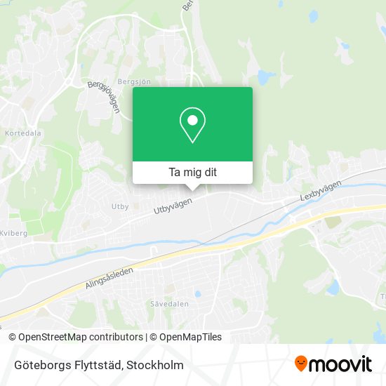 Göteborgs Flyttstäd karta