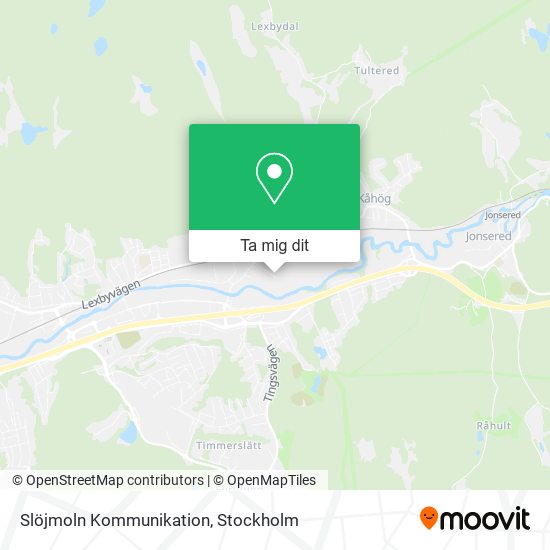 Slöjmoln Kommunikation karta