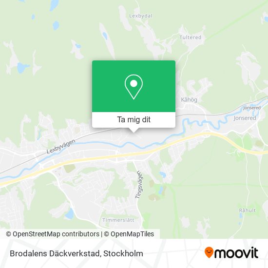 Brodalens Däckverkstad karta