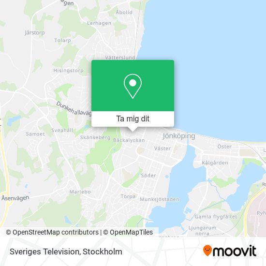 Sveriges Television karta