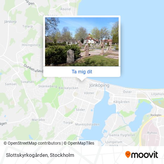 Slottskyrkogården karta