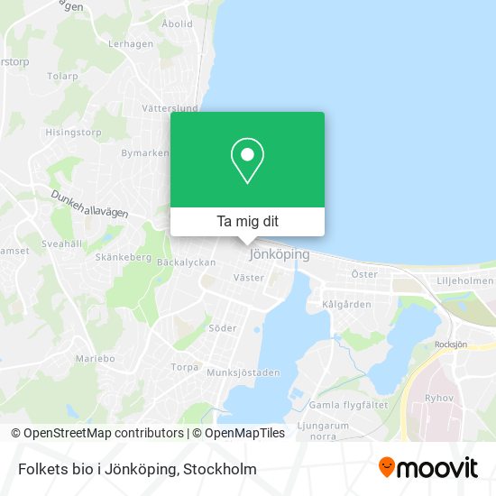 Folkets bio i Jönköping karta