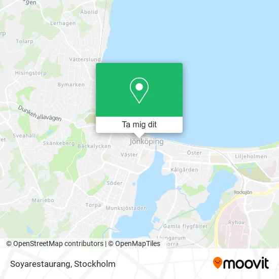 Soyarestaurang karta