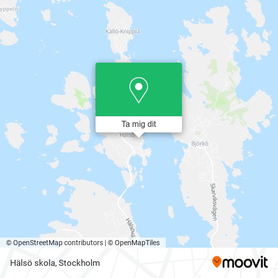 Hälsö skola karta