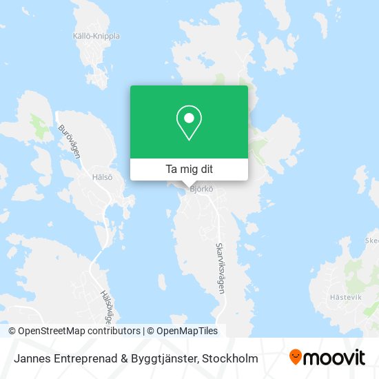 Jannes Entreprenad & Byggtjänster karta