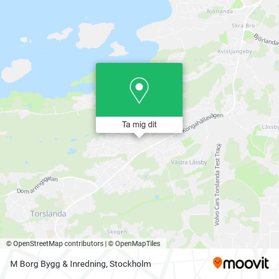 M Borg Bygg & Inredning karta