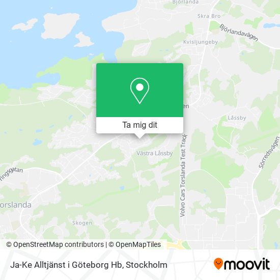 Ja-Ke Alltjänst i Göteborg Hb karta