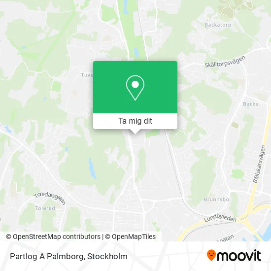 Partlog A Palmborg karta