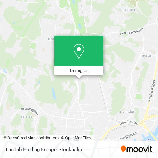 Lundab Holding Europe karta