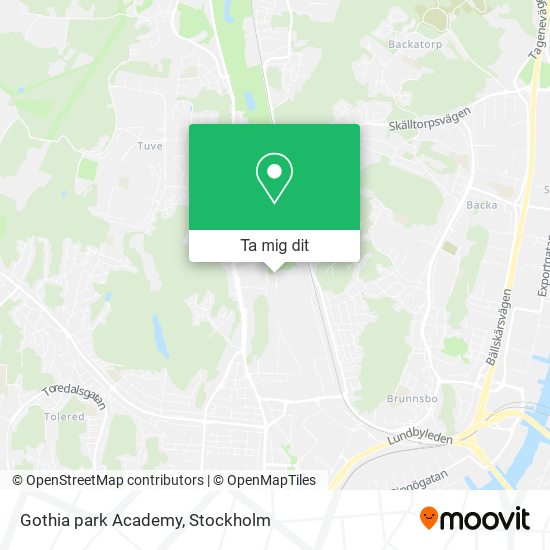 Gothia park Academy karta