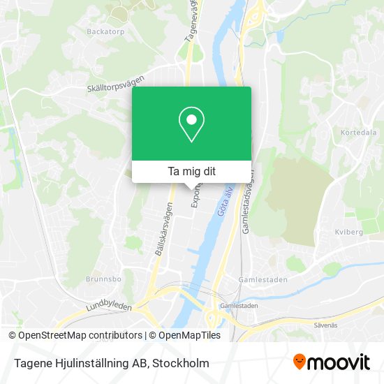 Tagene Hjulinställning AB karta