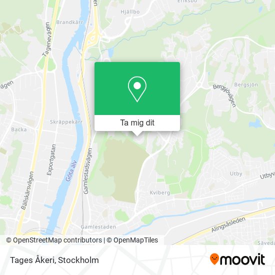 Tages Åkeri karta