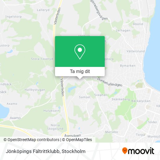 Jönköpings Fältrittklubb karta