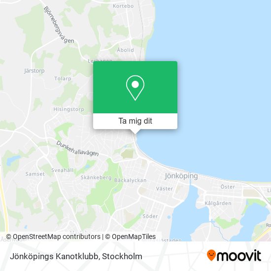Jönköpings Kanotklubb karta