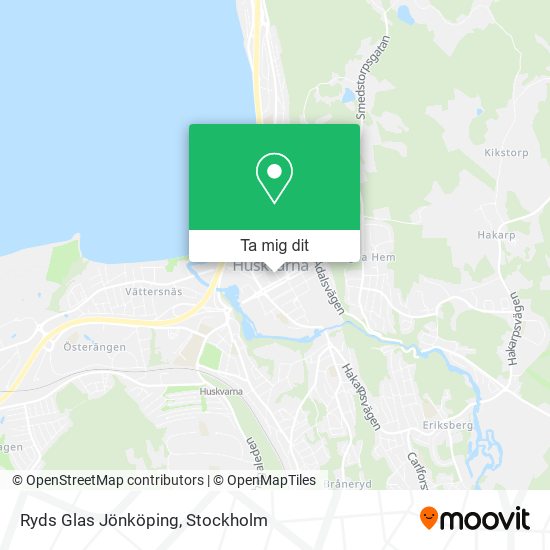 Ryds Glas Jönköping karta