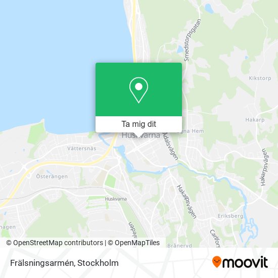 Frälsningsarmén karta