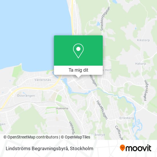 Lindströms Begravningsbyrå karta