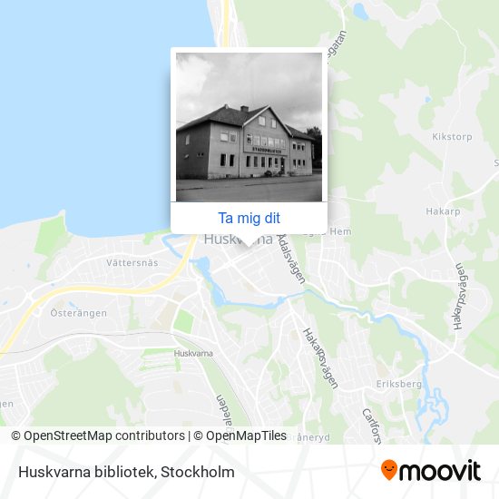 Huskvarna bibliotek karta