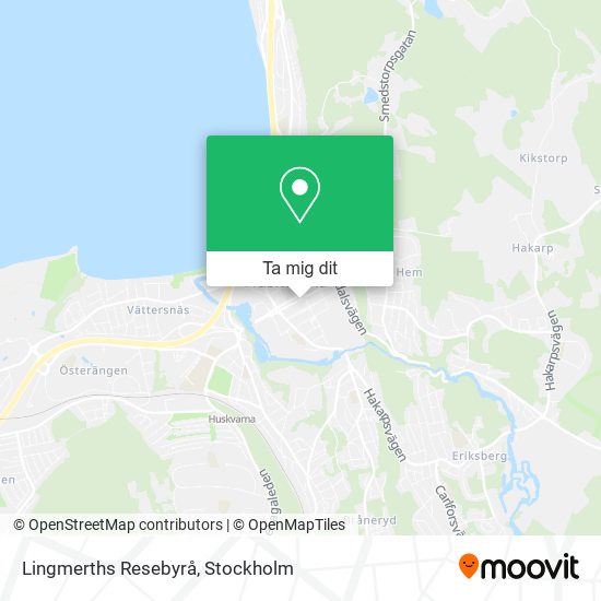 Lingmerths Resebyrå karta