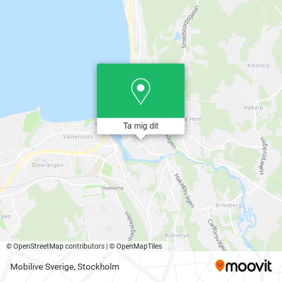 Mobilive Sverige karta