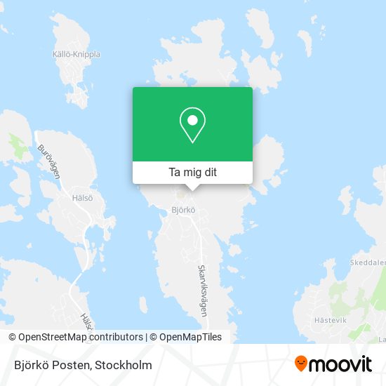 Björkö Posten karta