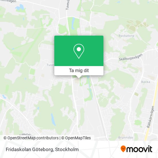 Fridaskolan Göteborg karta