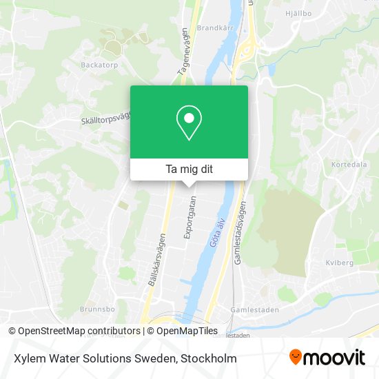 Xylem Water Solutions Sweden karta