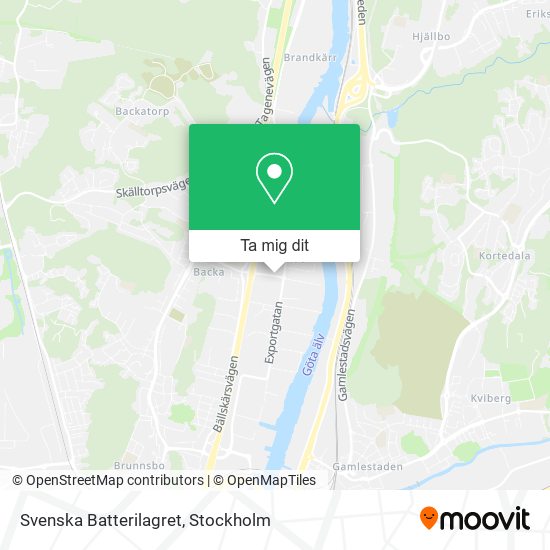 Svenska Batterilagret karta