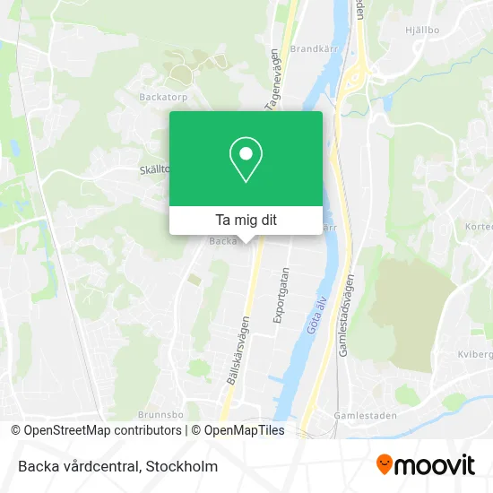Backa vårdcentral karta