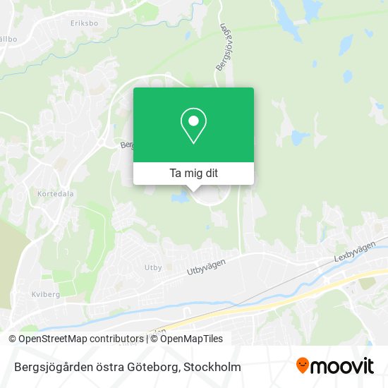 Bergsjögården östra Göteborg karta