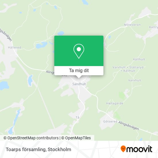 Toarps församling karta