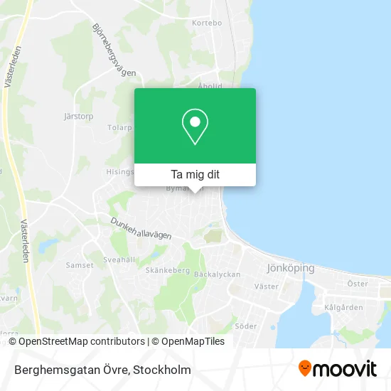 Berghemsgatan Övre karta