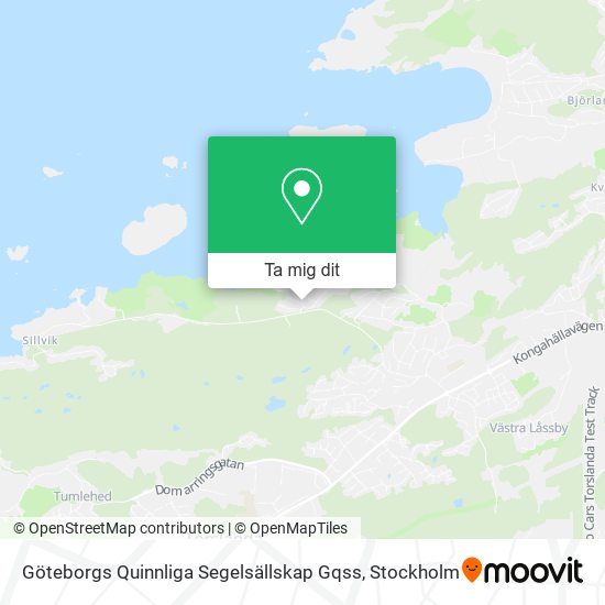 Göteborgs Quinnliga Segelsällskap Gqss karta