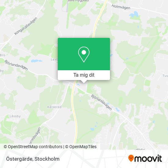 Östergärde karta