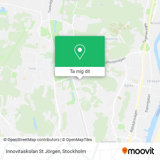 Innovitaskolan St Jörgen karta