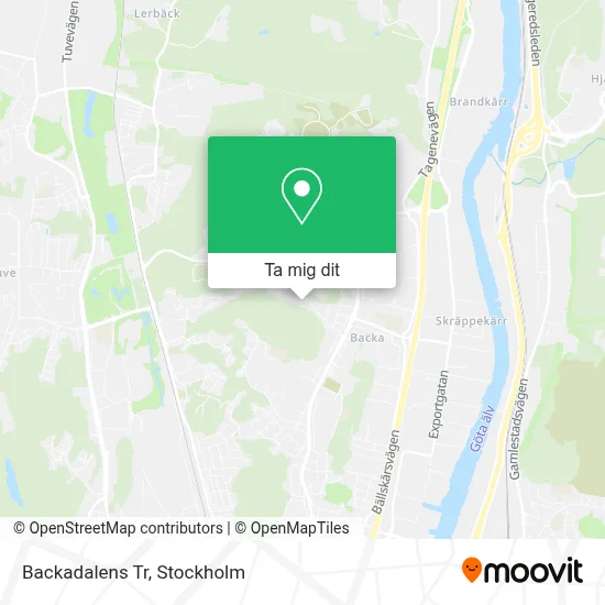 Backadalens Tr karta