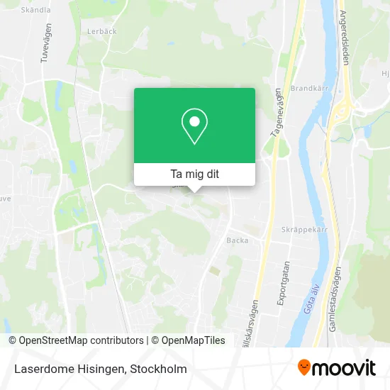 Laserdome Hisingen karta