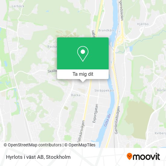 Hyrlots i väst AB karta