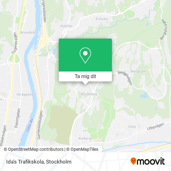 Ida's Trafikskola karta