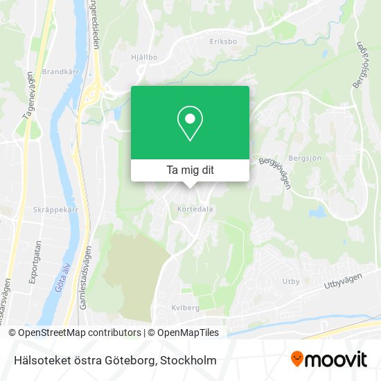 Hälsoteket östra Göteborg karta