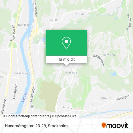 Hundraårsgatan 23-29 karta