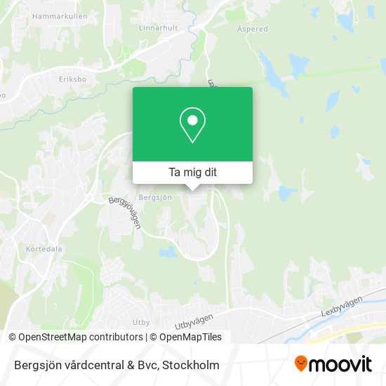 Bergsjön vårdcentral & Bvc karta