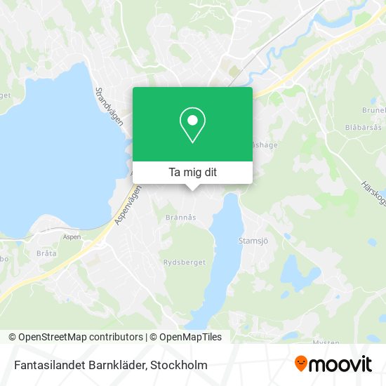 Fantasilandet Barnkläder karta