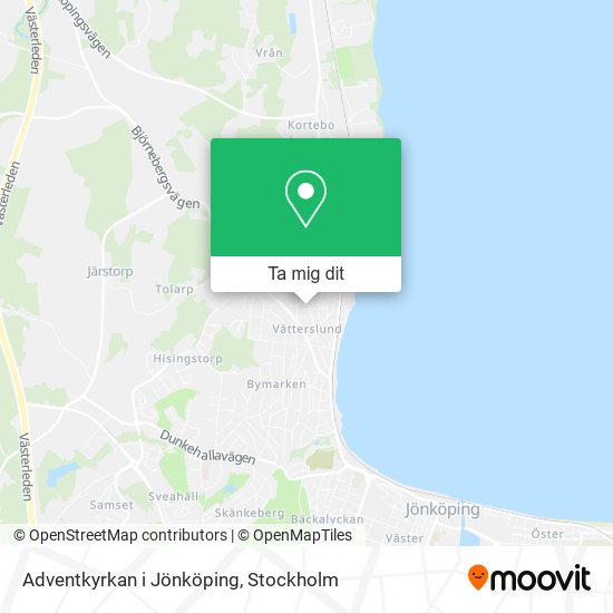 Adventkyrkan i Jönköping karta