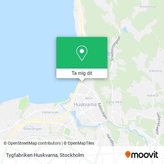 Tygfabriken Huskvarna karta