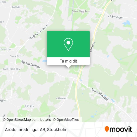 Aröds Inredningar AB karta