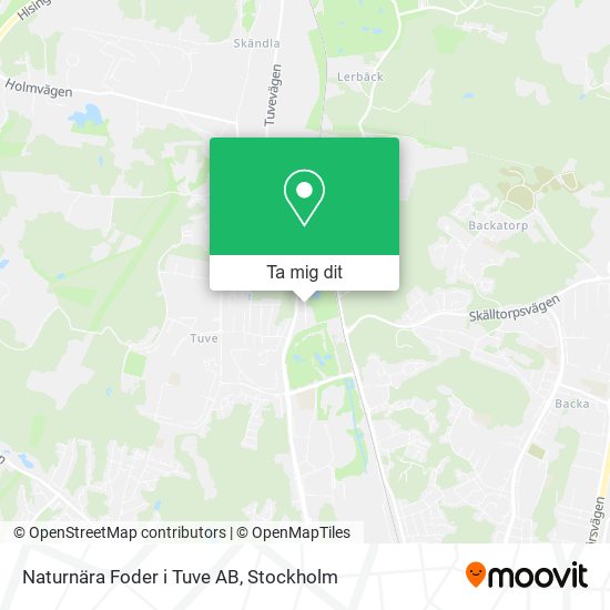 Naturnära Foder i Tuve AB karta